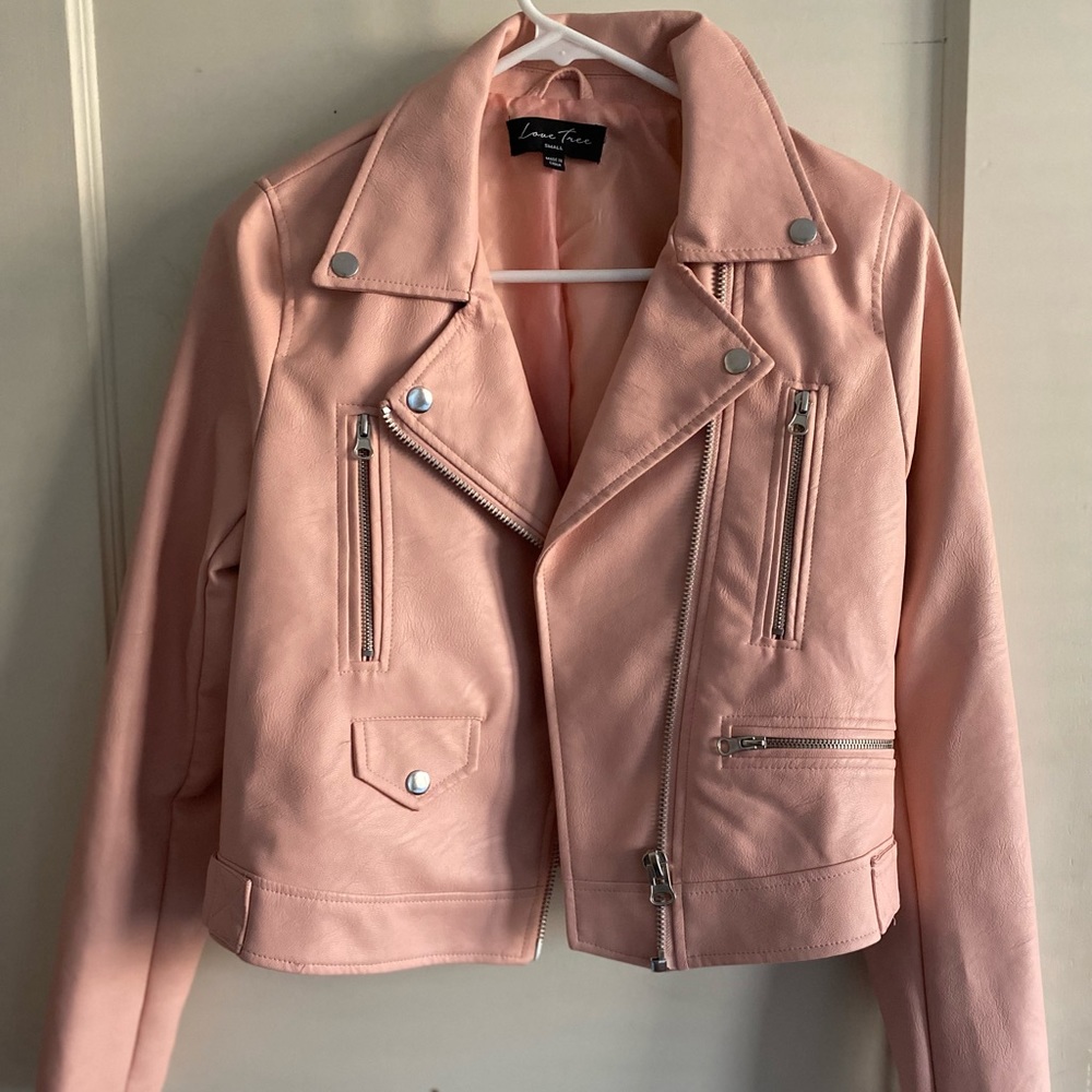 Pink Leather Moro Jacket